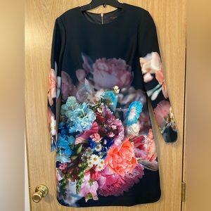 Ted Baker London Blue Floral Dress size 2